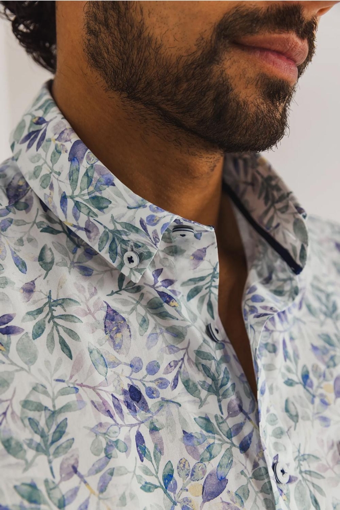 POPLIN OVERHEMD MET ALLOVER PRINT 264 15910 3111
